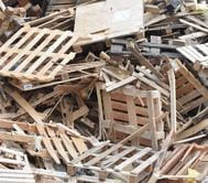 Déchets en bois, palettes